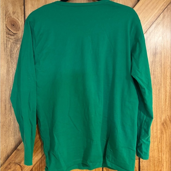 The Children's Place Boys Shirt XXL Christmas Dinosaur Green Long Sleeve - Picture 3 of 6